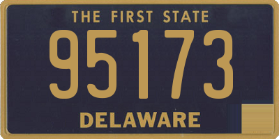 DE license plate 95173