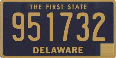 DE license plate 951732