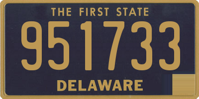 DE license plate 951733