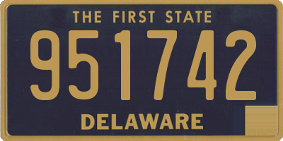 DE license plate 951742