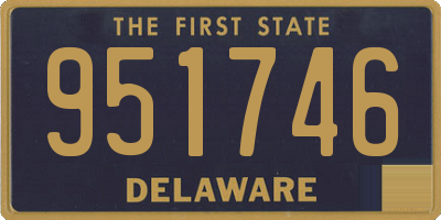 DE license plate 951746