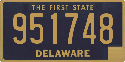 DE license plate 951748