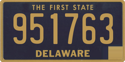 DE license plate 951763