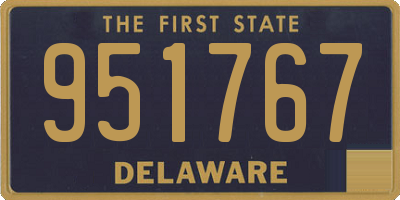 DE license plate 951767