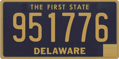 DE license plate 951776