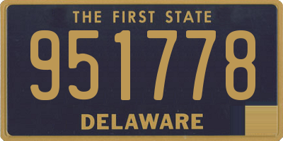DE license plate 951778