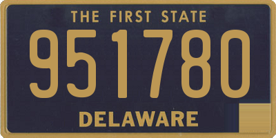 DE license plate 951780