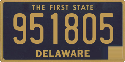 DE license plate 951805