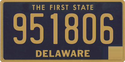 DE license plate 951806