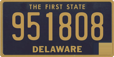 DE license plate 951808