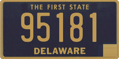 DE license plate 95181