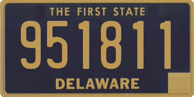 DE license plate 951811