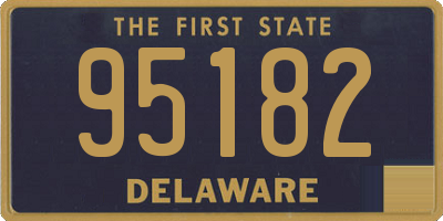 DE license plate 95182