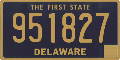 DE license plate 951827