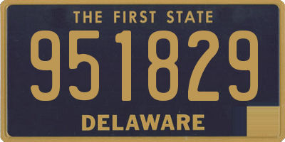 DE license plate 951829