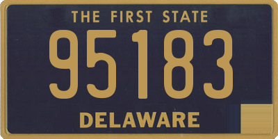 DE license plate 95183