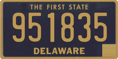 DE license plate 951835
