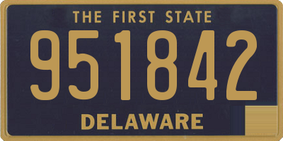 DE license plate 951842