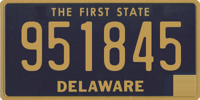 DE license plate 951845