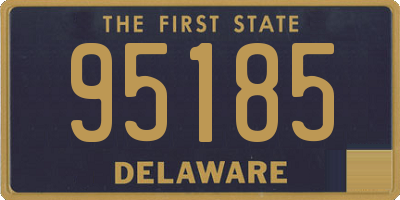 DE license plate 95185