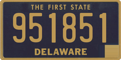 DE license plate 951851