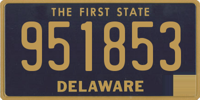 DE license plate 951853
