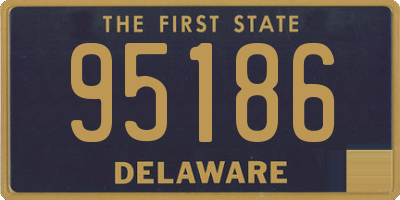 DE license plate 95186