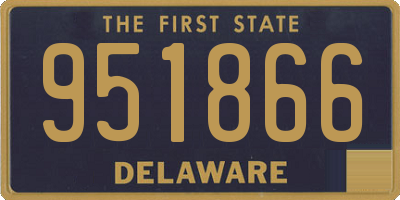 DE license plate 951866