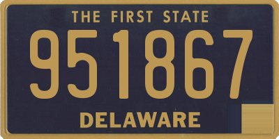 DE license plate 951867