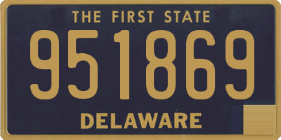 DE license plate 951869