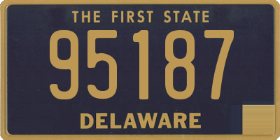 DE license plate 95187