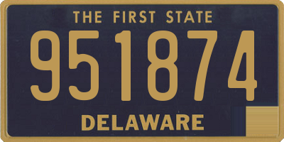 DE license plate 951874