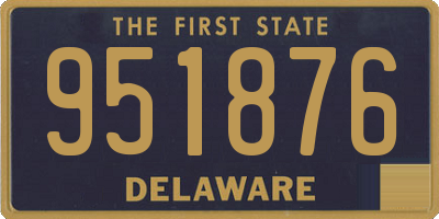 DE license plate 951876