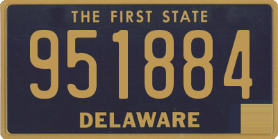 DE license plate 951884