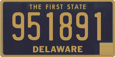 DE license plate 951891