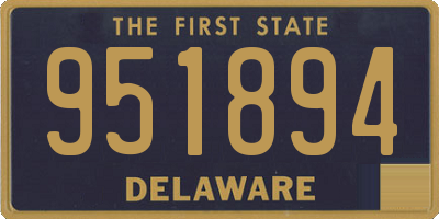 DE license plate 951894