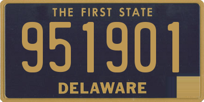 DE license plate 951901