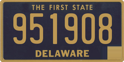 DE license plate 951908
