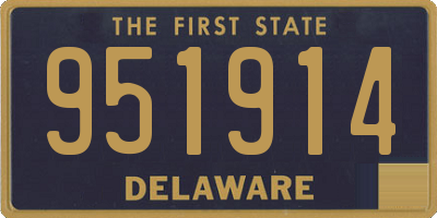 DE license plate 951914