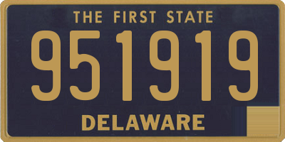 DE license plate 951919