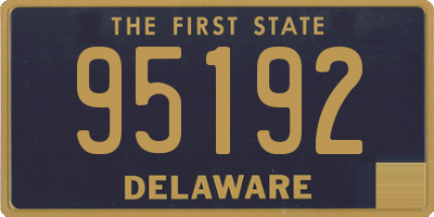 DE license plate 95192