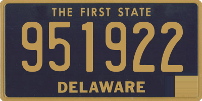 DE license plate 951922