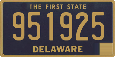 DE license plate 951925