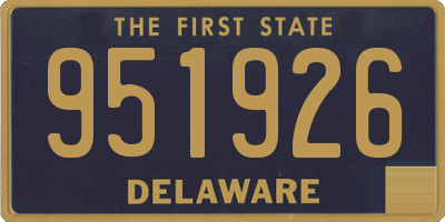 DE license plate 951926