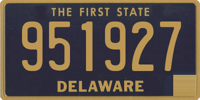 DE license plate 951927