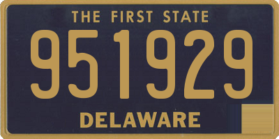 DE license plate 951929