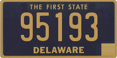 DE license plate 95193