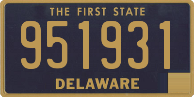 DE license plate 951931