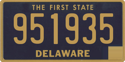 DE license plate 951935