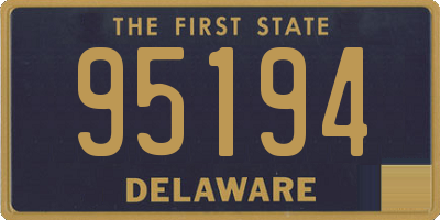 DE license plate 95194